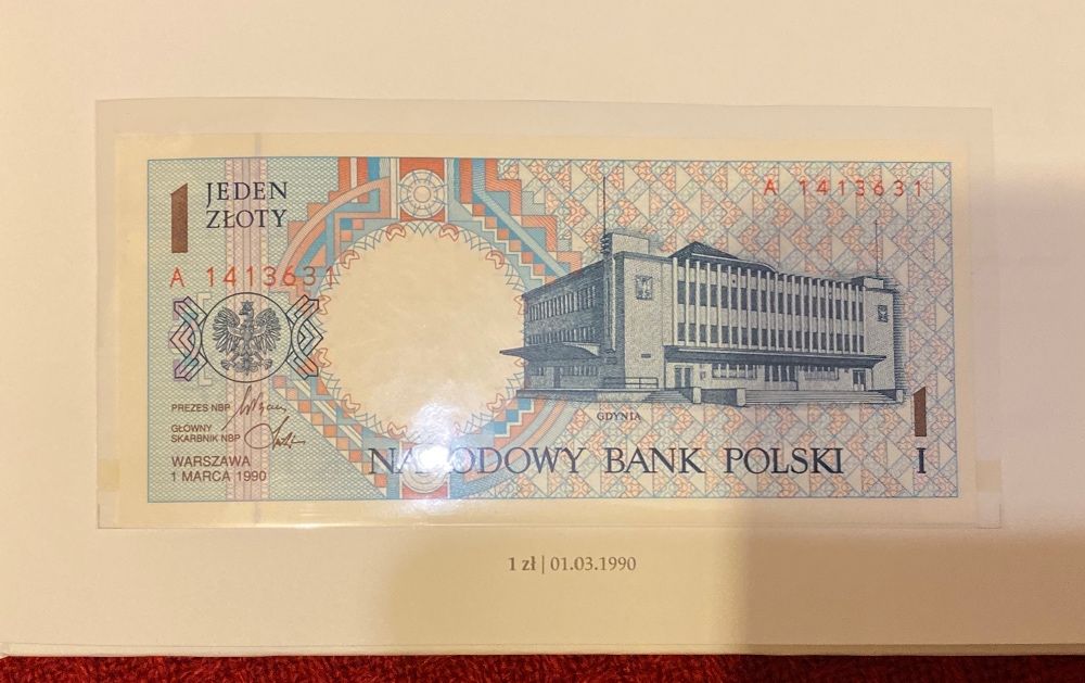 Banknoty ,,Miasta polskie ” album NBP Komplet