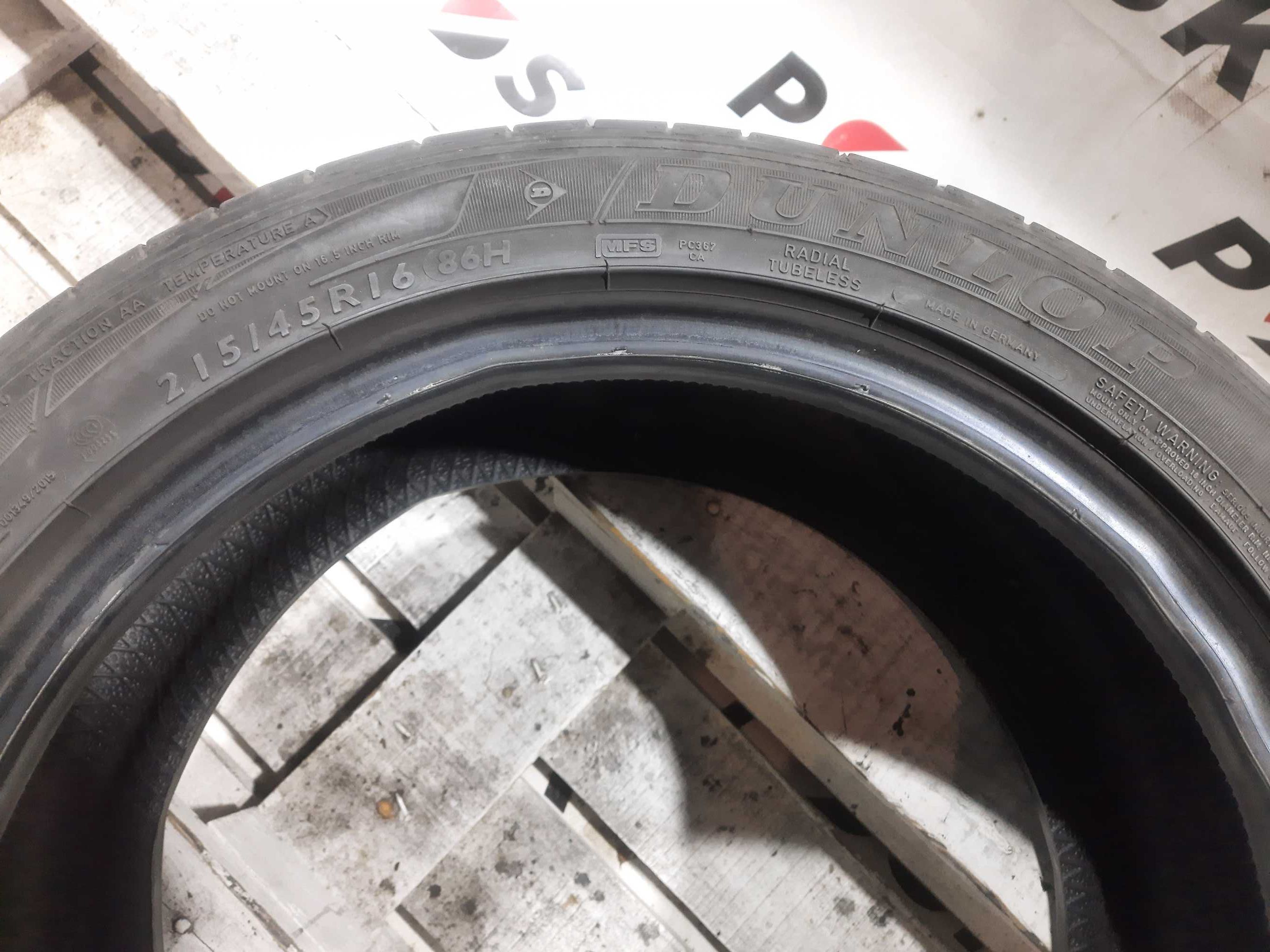 Літо 215/45 R16 dunlop sp sport maxx, ціна за пару 1600 грн