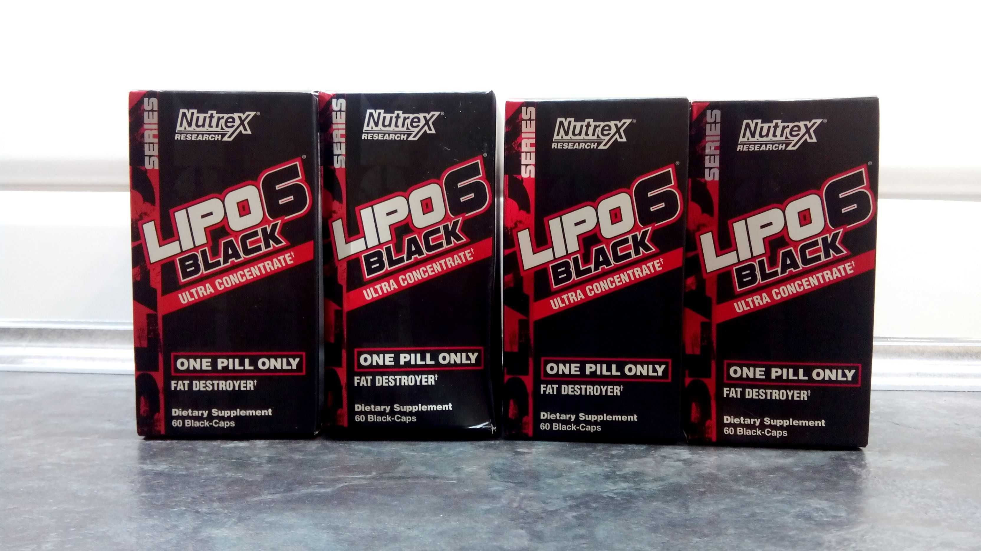 Nutrex, Lipo 6 Black Ultra Concentrate (60 капс), жиросжигатель Lipo-6