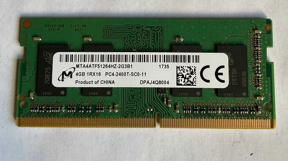 ОЗУ для ноутбука Micron SO-DiMM 4GB DDR4-2400