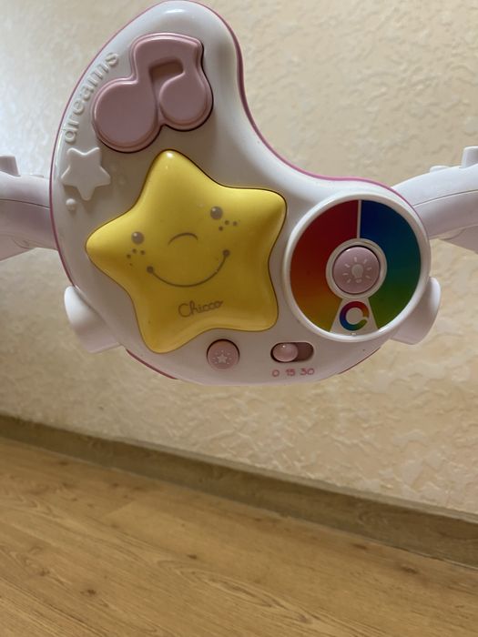 Розвиваючий коврик Chicco, рожевий, у відмінному стані,з музикою