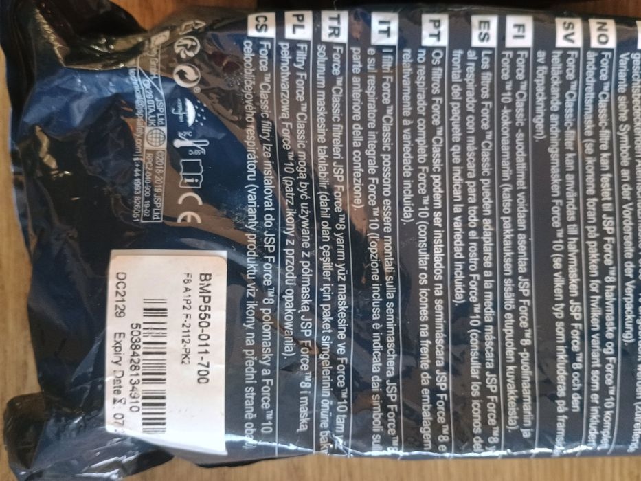 Zestaw JSP Force Maska pełnotwarzowa + filtr