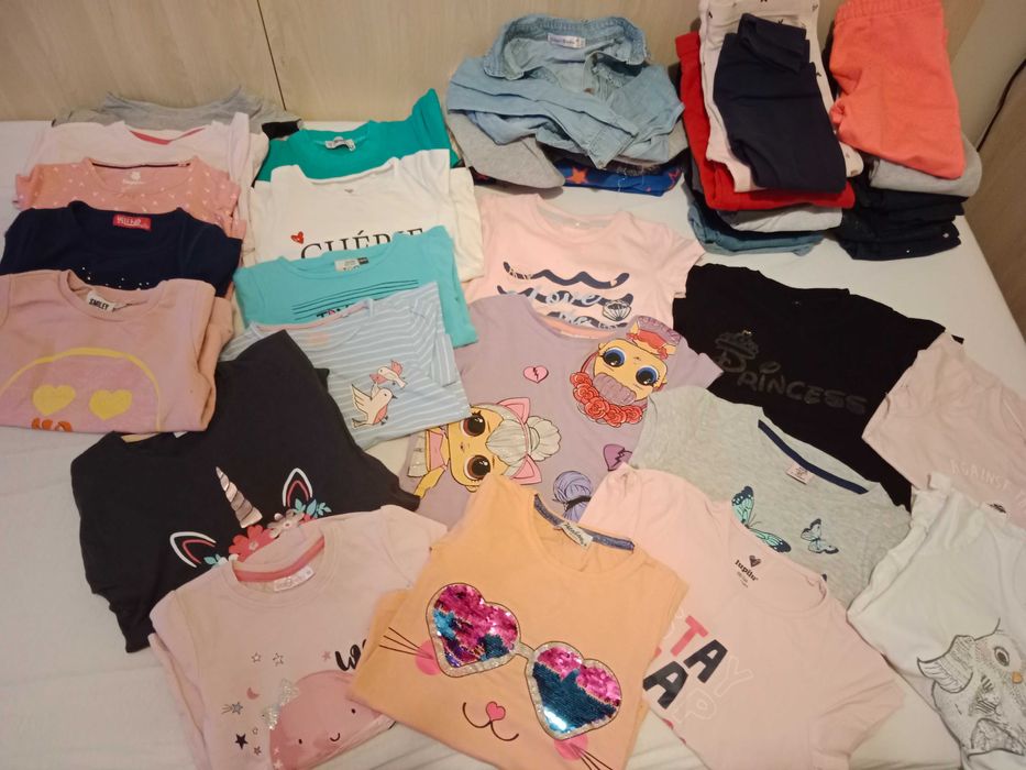 Zestaw paka ubrań  98-104 (55 sztuk)