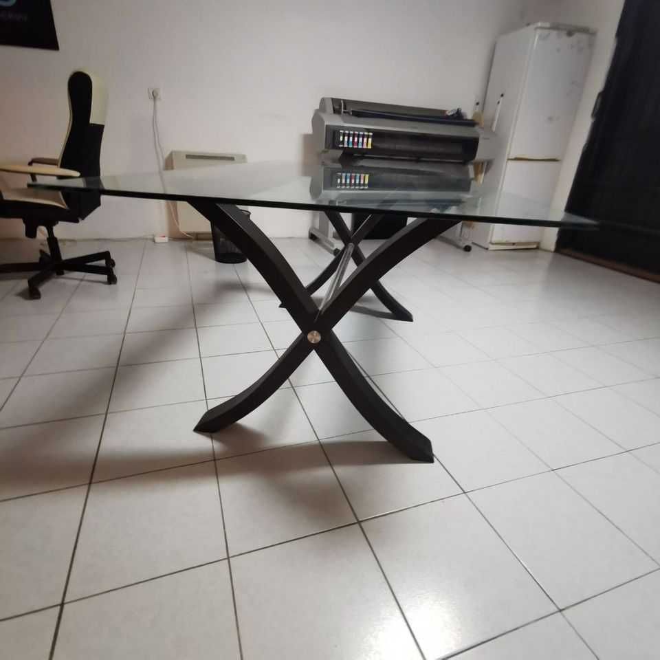 Mesa grande de vidro de qualidade