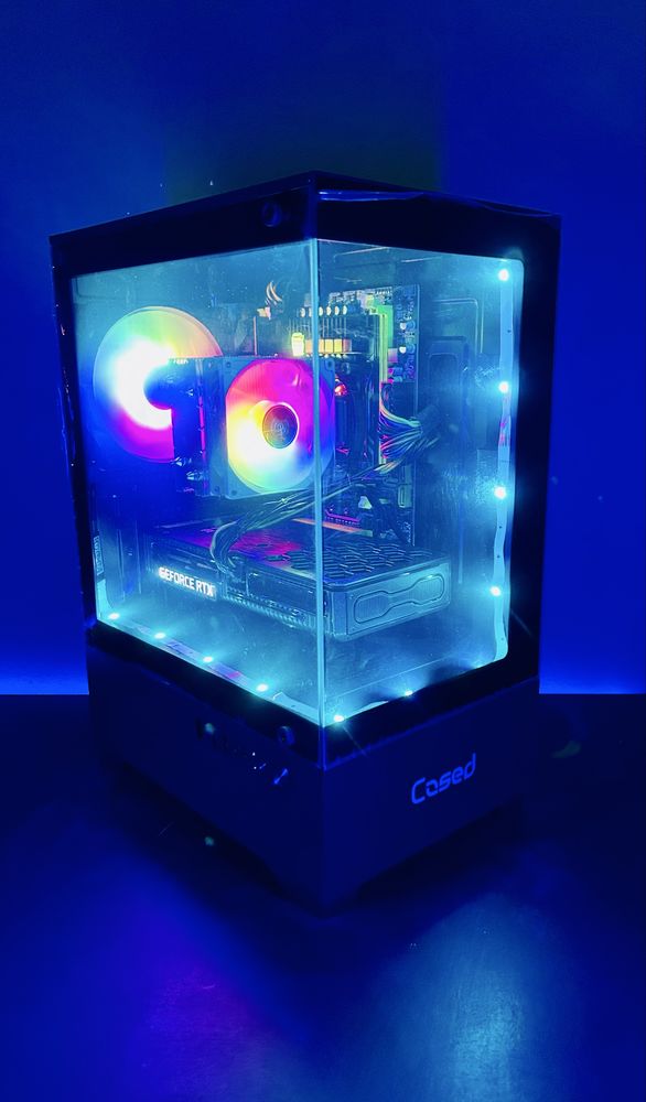 Komputer Do Gier Gamingowy RGB Intel I7 6X3,7Ghz RTX 3060 16GB DDR4 M2