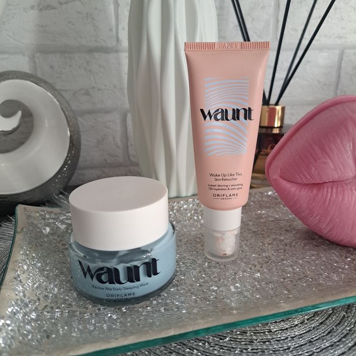 Zestaw Waunt maska na noc oraz baza pod makijaż retuszer Oriflame