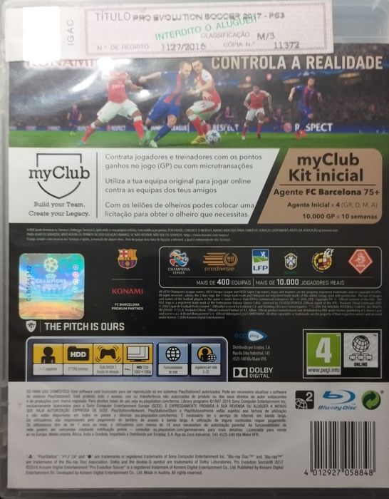 Jogo PS3 como novo.