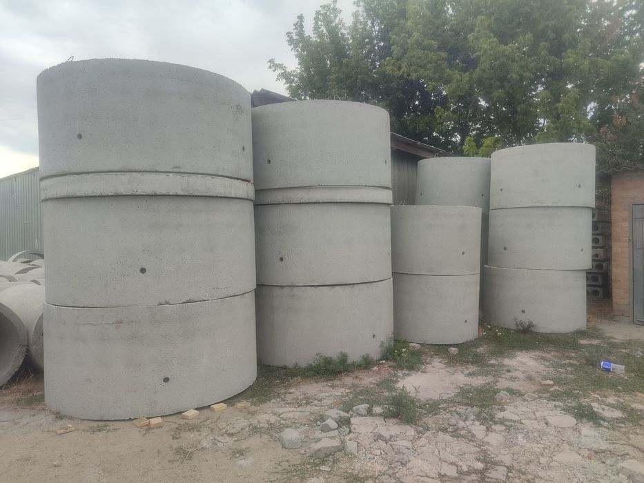 Бетонні кільця, кришки
