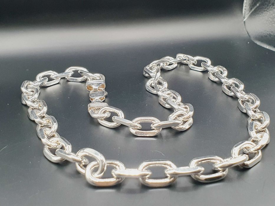 Łańcuszek Srebrny Ankier 925 Masywny