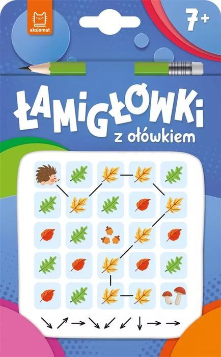 Łamigłówki z ołówkiem 7+ Książeczka niebieska. Aksjomat