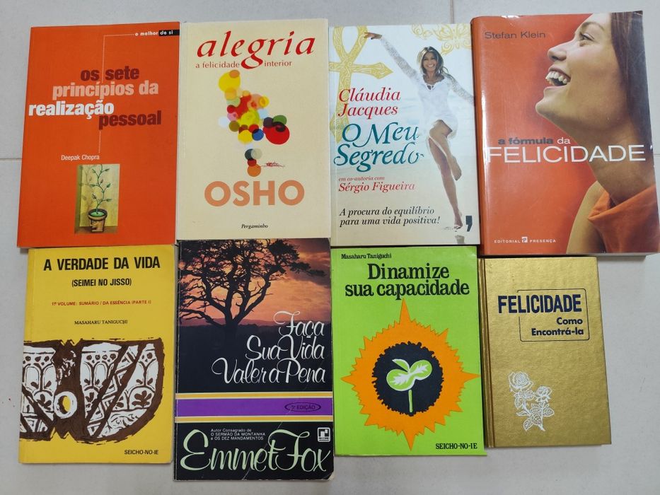 Lote de 8 livros de Auto-Ajuda (Felicidade)