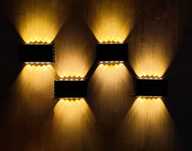Lampa solarna, kinkiet 10 LED , opakowanie 4 szt.