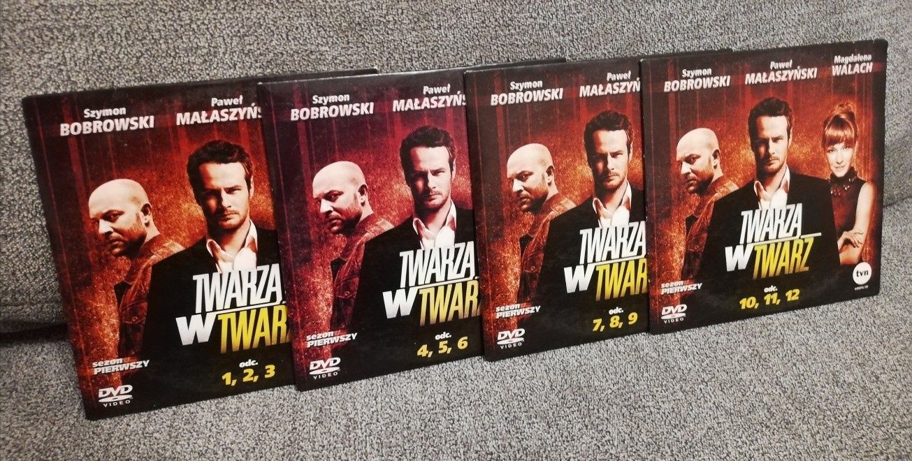 Twarzą w twarz 4 x DVD wydanie kartonowe 12 odcinków sezon 1