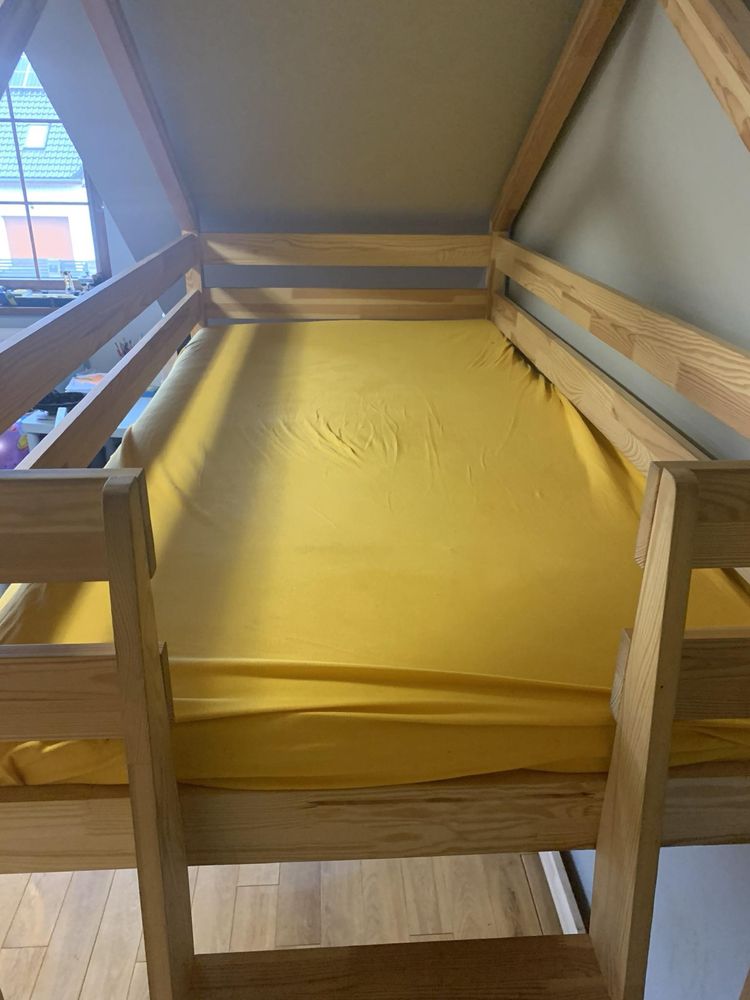Łóżko pietrowe domek dziecięce