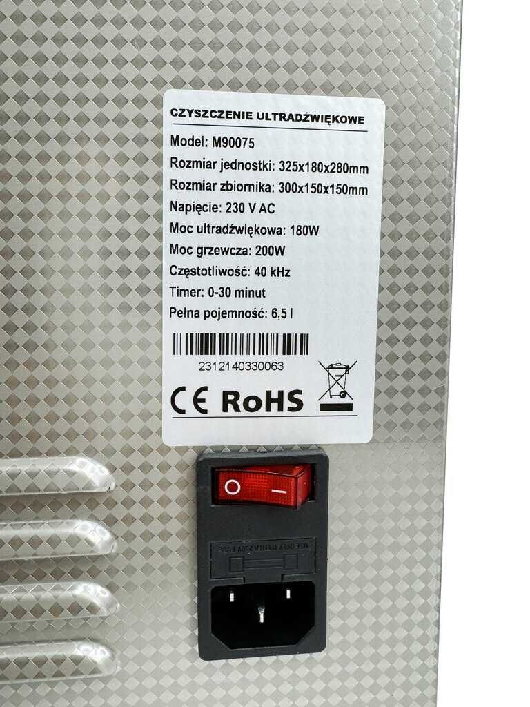 Myjnia Myjka ultradzwiękowa 6,5l Wanna Duża do mycia Czyszczenie