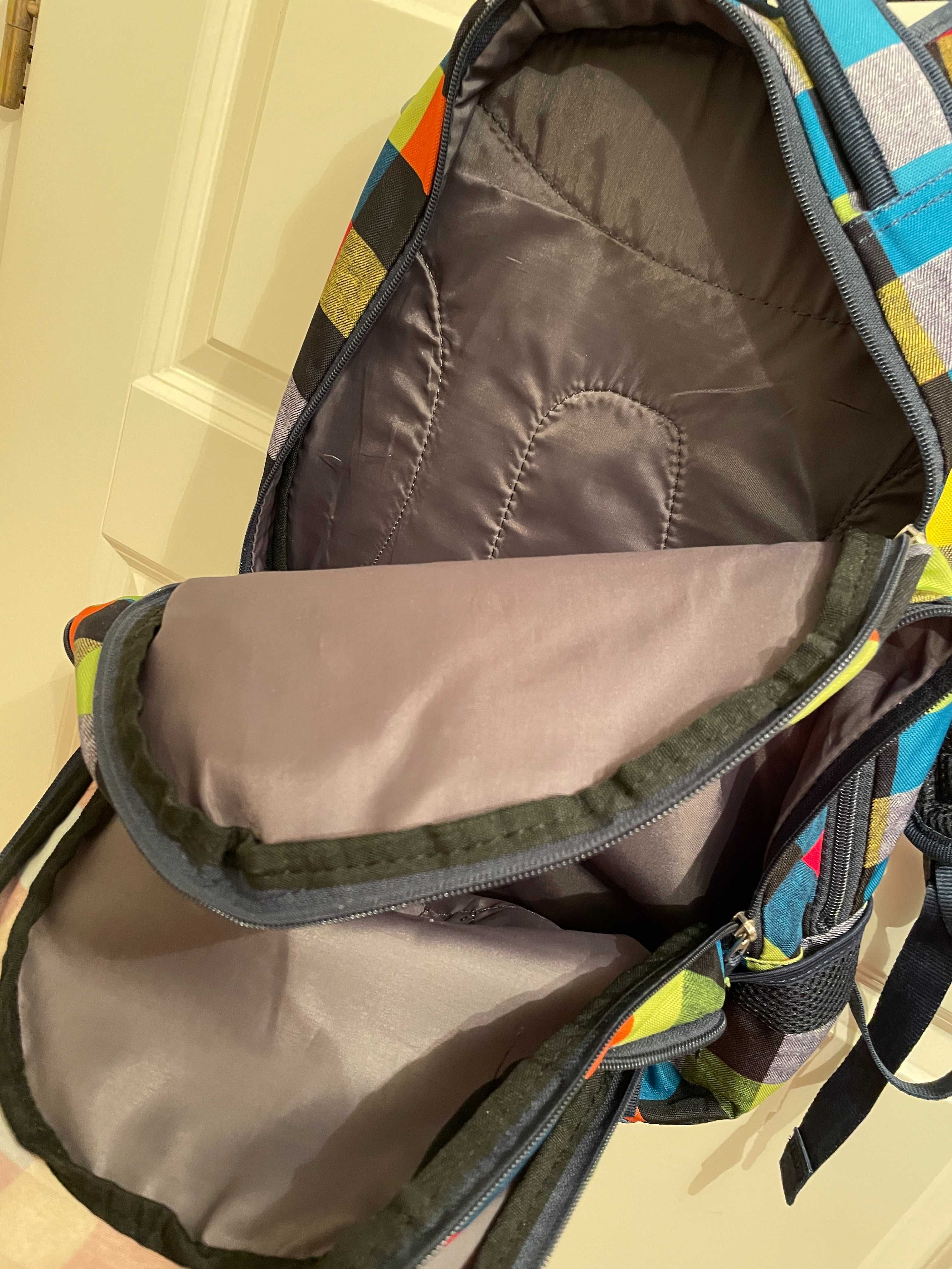Plecak CoolPack Patio kolorowy krata, stan idealny