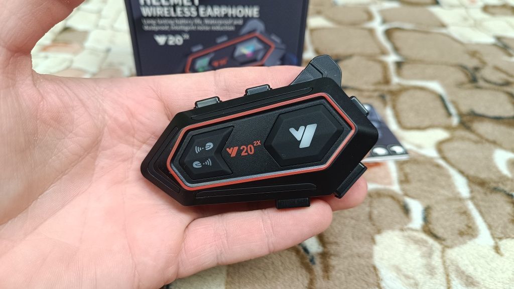 Інтерком рація 1 км гарнітура на шолом для мотоцикла Y202X рация шлем