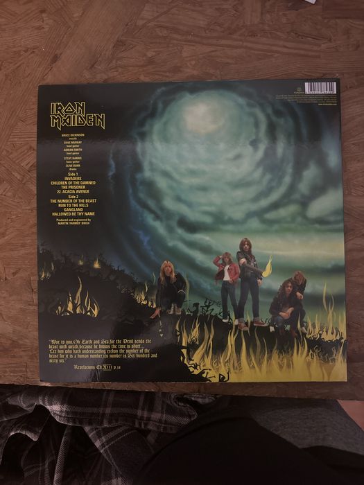 Vinyl Iron Maiden “Nunber of the beast” novo