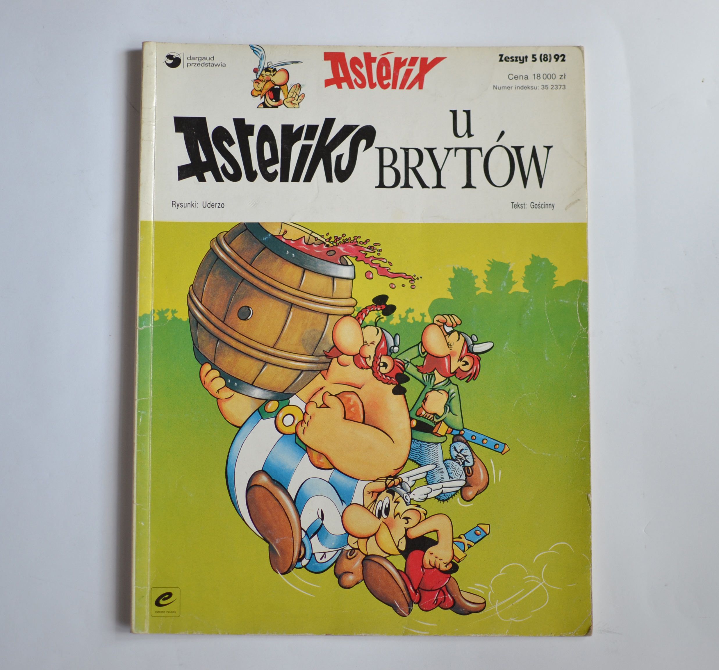 Komiks: Asterix #8 Asteriks u Brytów 1992 Egmont Biała seria
