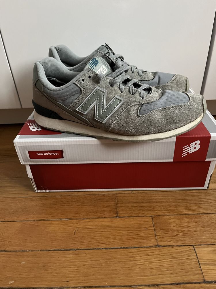 New balance 966 серые кроссовки кеды кросівки