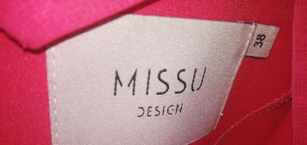 Sukienka Missu Design rozmiar 38 malinowa