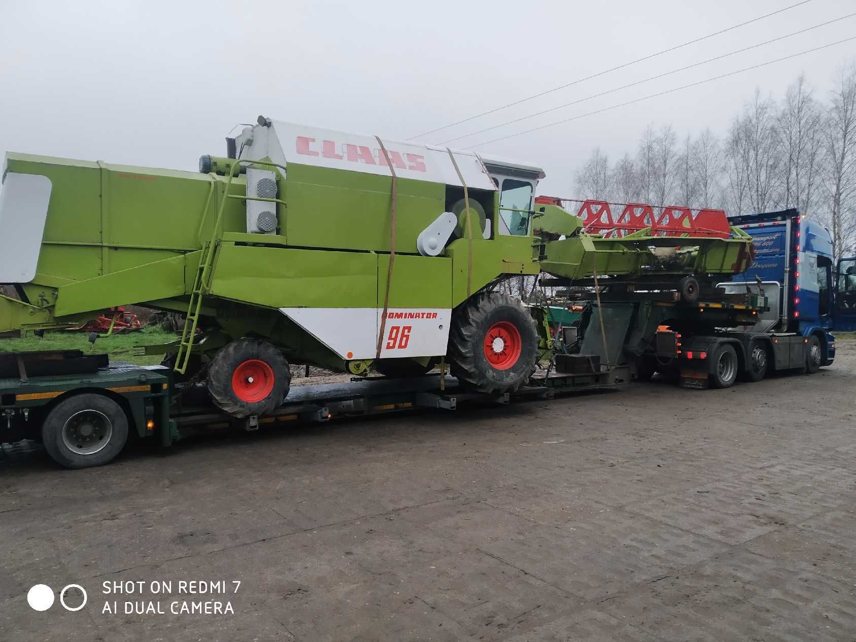 Transport kombajnów, claas, John deere, mf,bizon, laverda, new holland