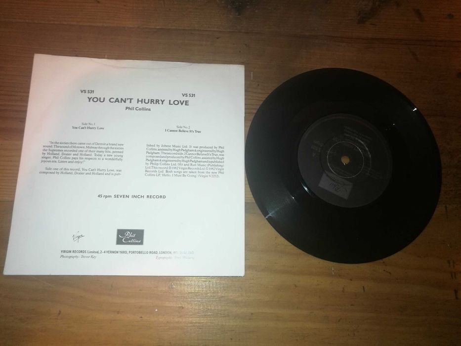Phil Collins - You Can Hurry Love SINGLE