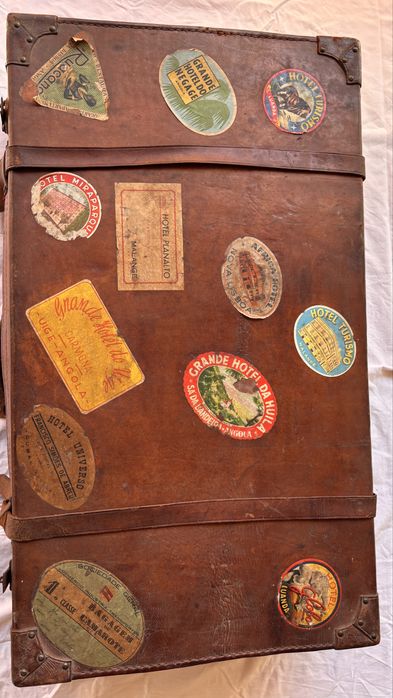 Mala vintage em couro