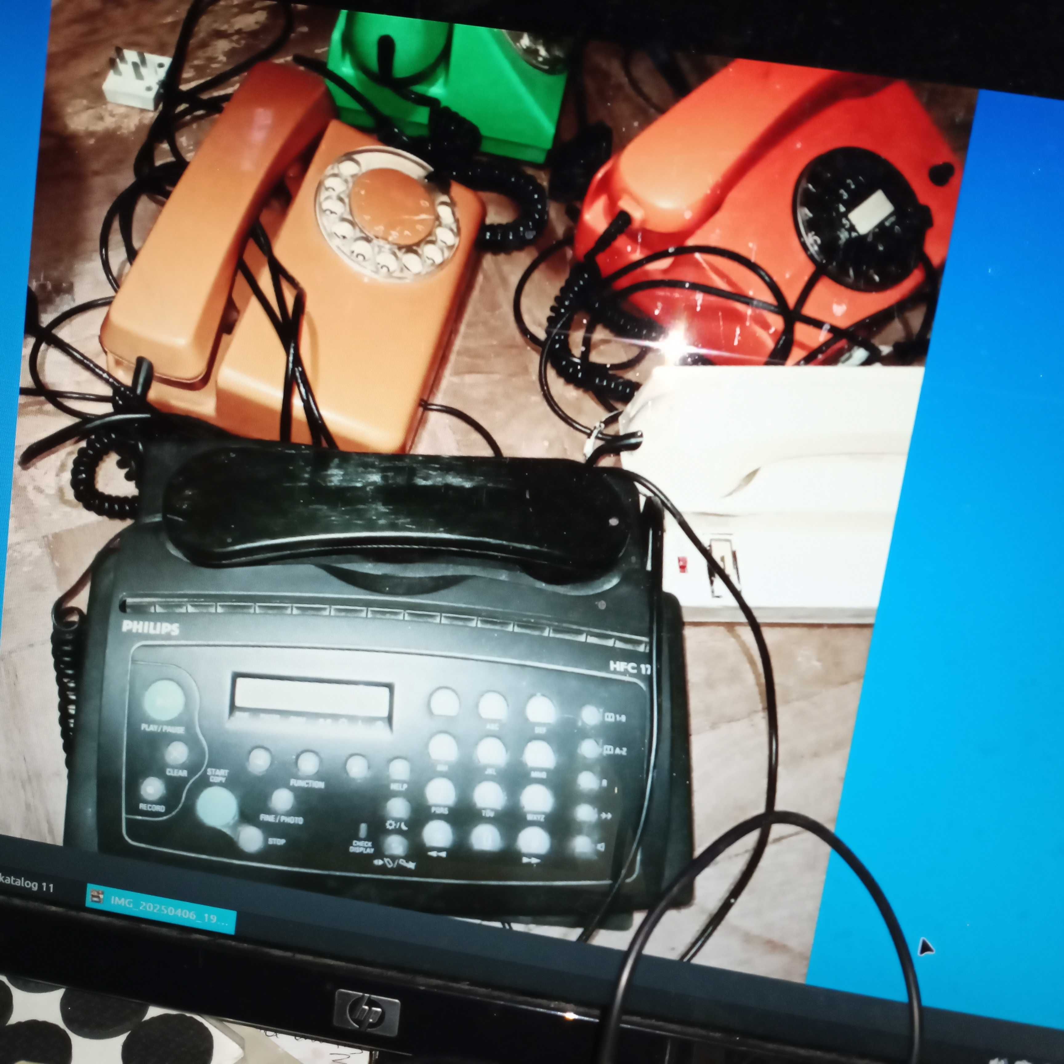 telefony z  PRL telefon  domofon telefax zestaw  z kolekcja