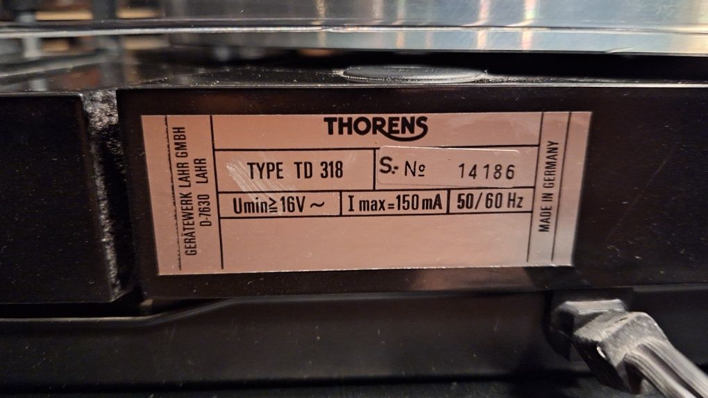 Thorens Td 318 gramofon