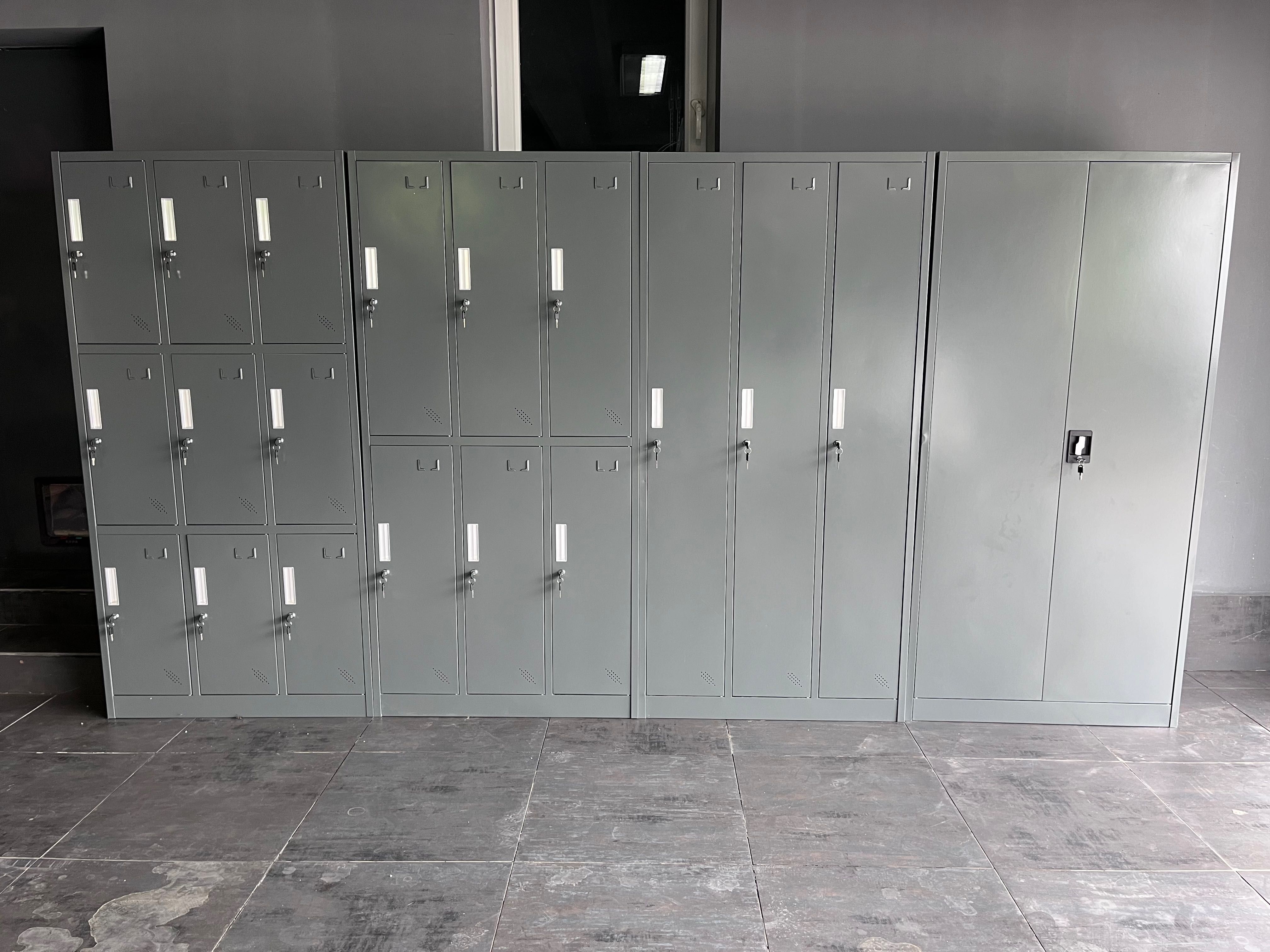 6x szafa ubraniowa pracownicza BHP 3 drzwiowa metalowa zaplecze W