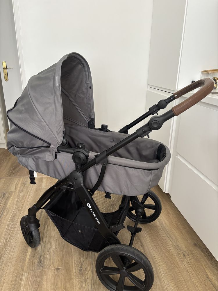 Carrinho de Bebé KINDERKRAFT Esme Multifuncional 3 em 1 (Cinzento)