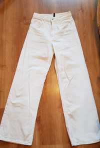 Spodnie jeansowe białe  damskie h&m ,rozmiar 38
