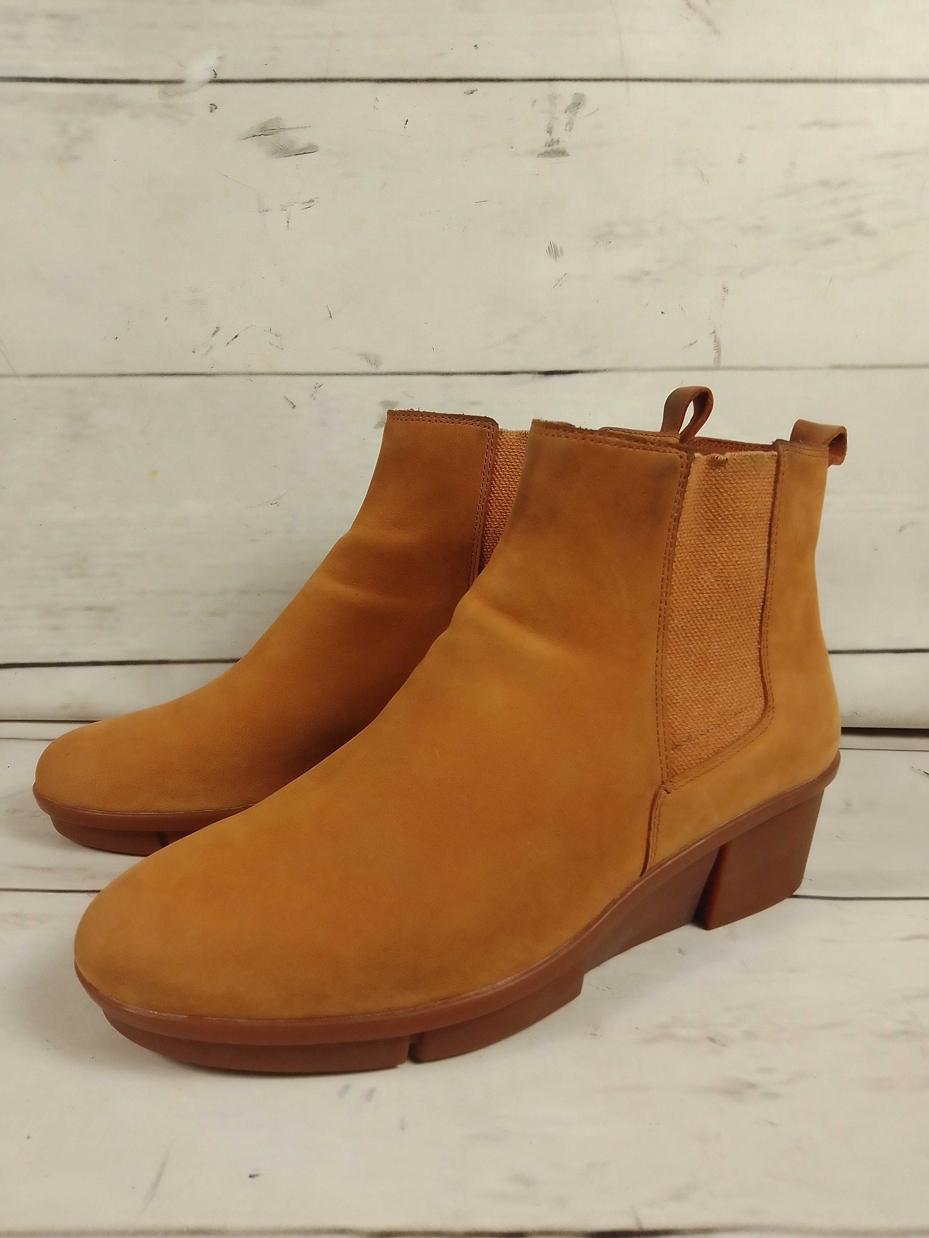 Clarks skórzane półbuty botki damskie 41