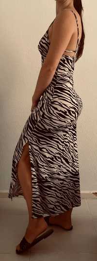 Vestido padrão zebra