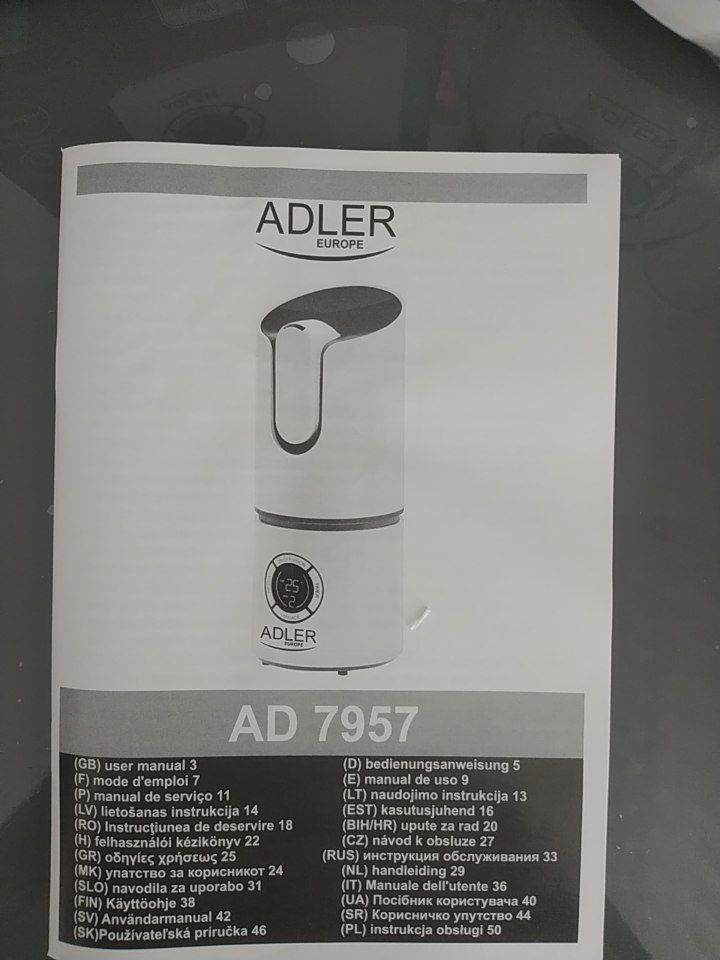 Зволожувач повітря Adler 2.2л