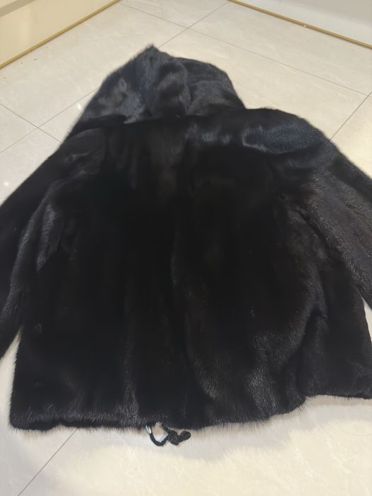 Шуба норковая автоледи короткая с капюшоном