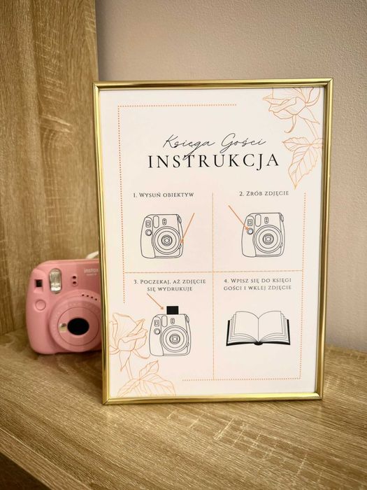 Księga gości instax instrukcja wesele ślub urodziny [bez ramki]