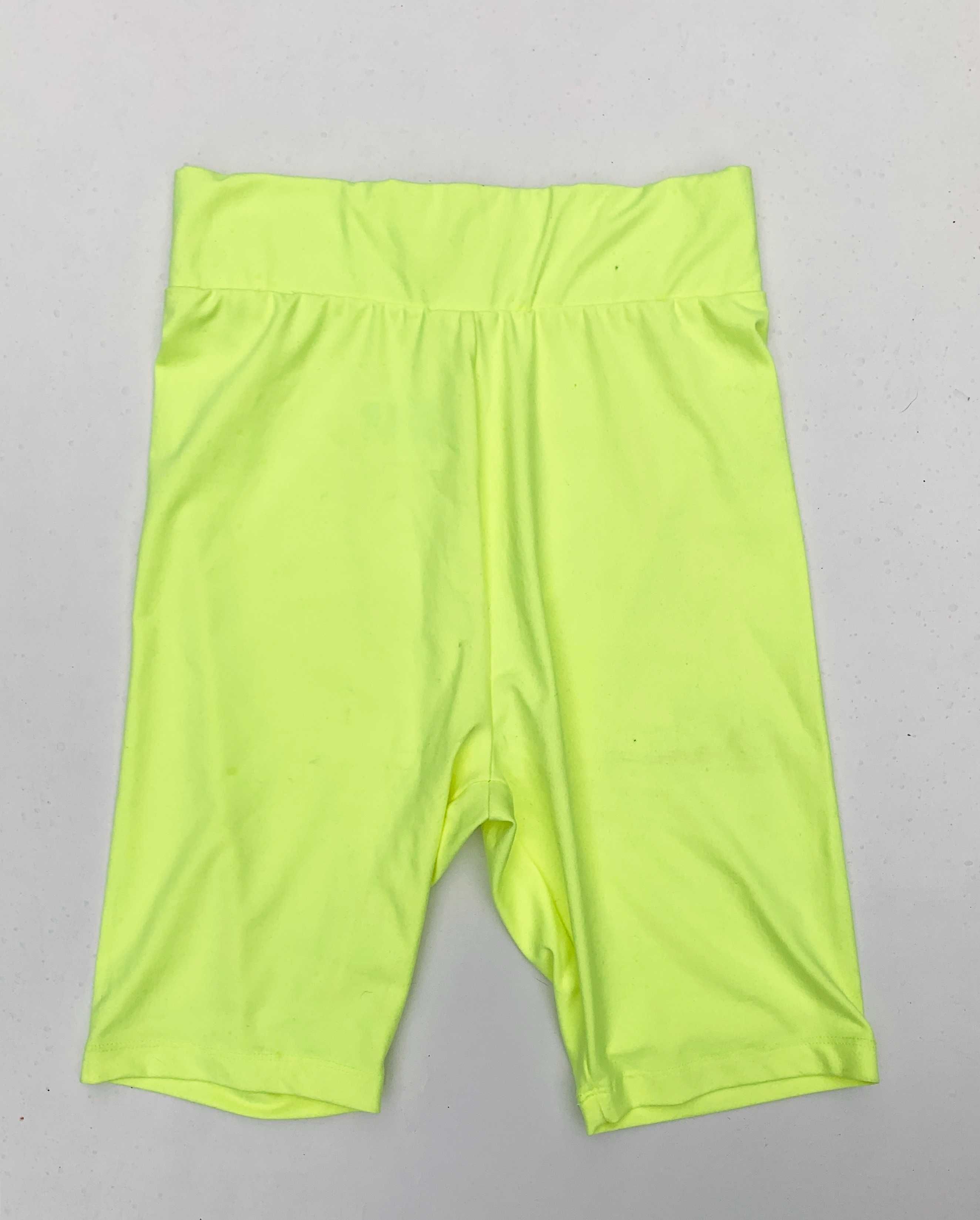 Kolarki Żółte Neonowe Spodenki Legginsy Neon XS 34 Stay