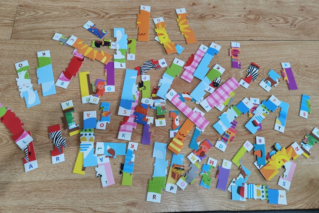 Układanka edukacyjna słowa puzzle Clementoni