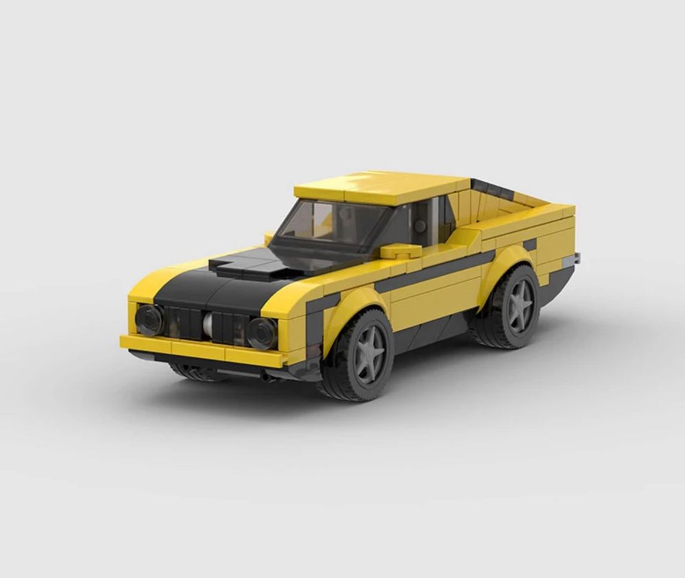 Auto autko samochód model z klocków na wzór LEGO Ford Mustang