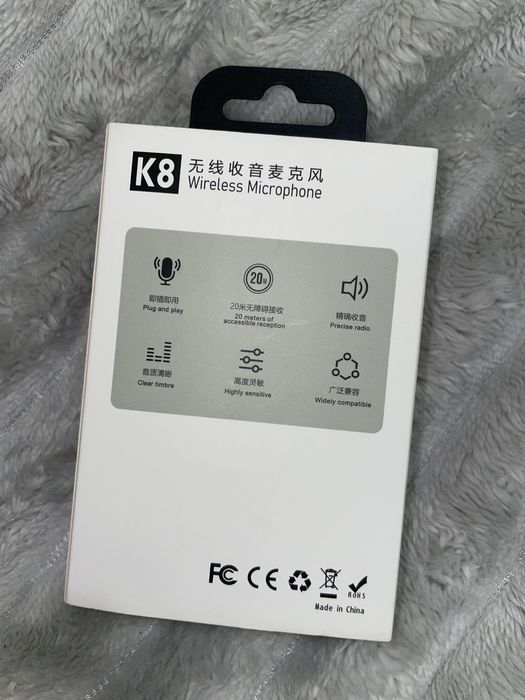 Бездротовий петличний мікрофон K8