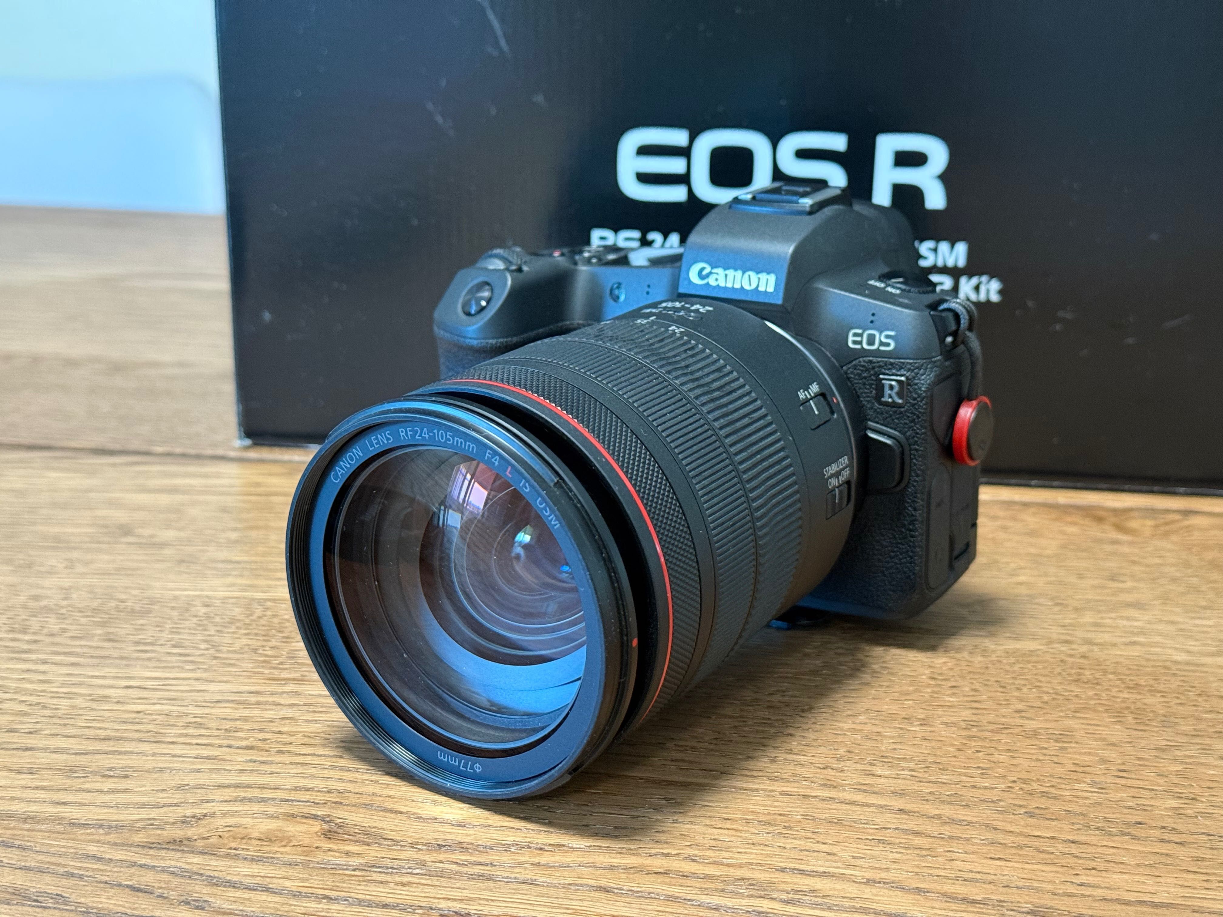 Canon EOS R + RF 24-105mm F4 L – Kit como novo