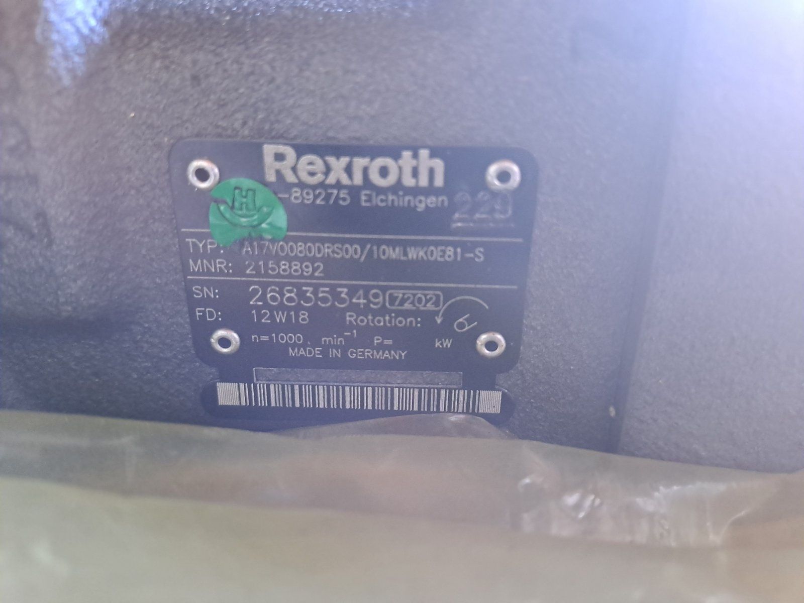 Гідравлічний Масляний Насос REXROTH .  
Гідравлічний Масляний Насос RE