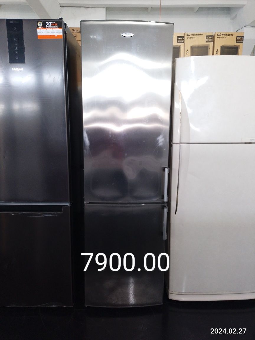 Холодильник Whirlpool WBE3623 A+ NFXF бюджетный 201 см, серый