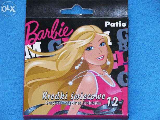 Barbie kredki świecowe Barbie 12 sztuk