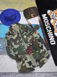 Mango Marynarka parka moro naszywki S