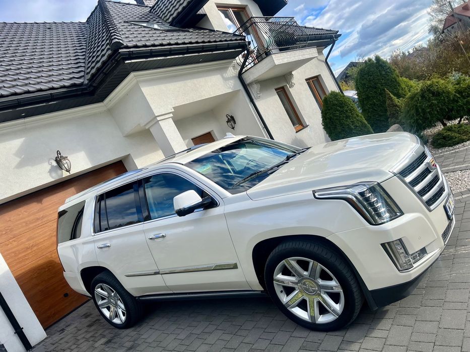 Cadillac Escalade 6.2 V8 Luxury Premium 2015 Virtual 7 Os 22’ Koła Perła Full Zamiana