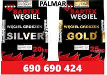 Groszek bartex gold 29 MJ silver 28 MJ ekogroszek workowany węgiel luz