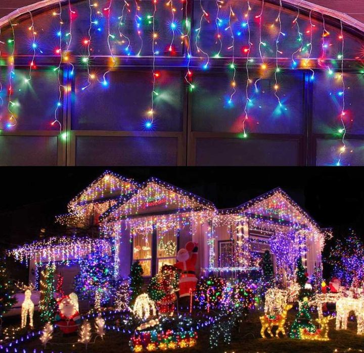 Lampki Choinkowe SOPLE 500 LED ZEWNĘTRZNE Światełka Świąteczne + FLASH